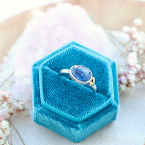 Sacred Love Sapphire gemstone sterling silver ring
