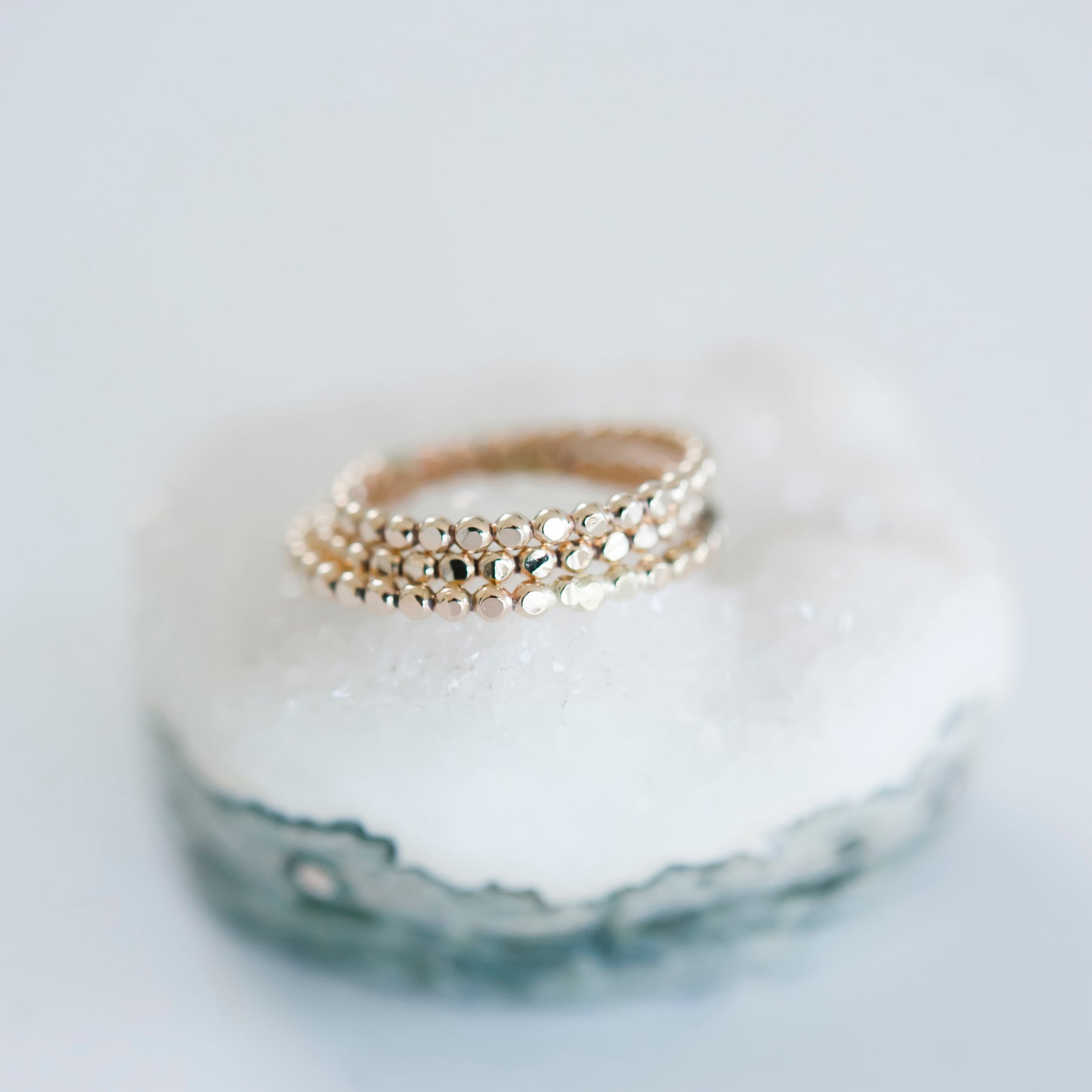Gold Dotted Ring