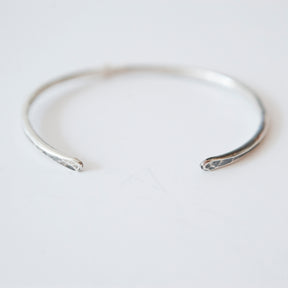 Gold Cross Silver Cuff Bracelet