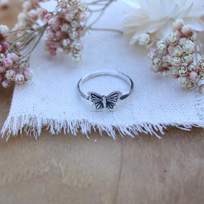 Little Butterfly Stacking Ring - The BECOMING Collection