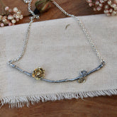 Poppy And Twig Collar Mixed Metal Necklace