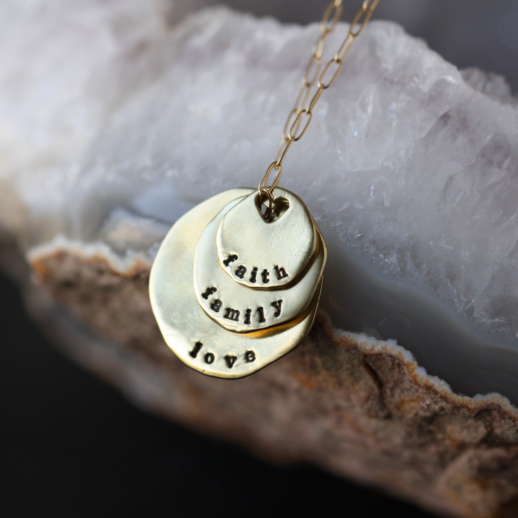Layers Of Love Personalized Gold And Bronze Necklace