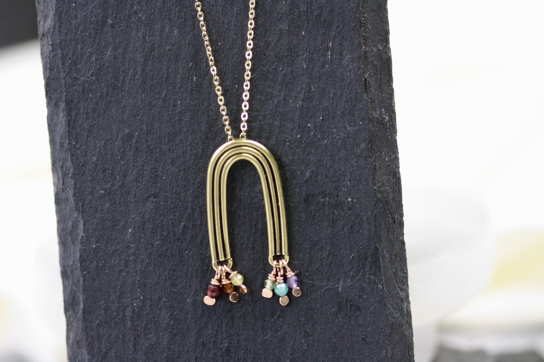Talismans Of Hope Rainbow Necklace Bronze