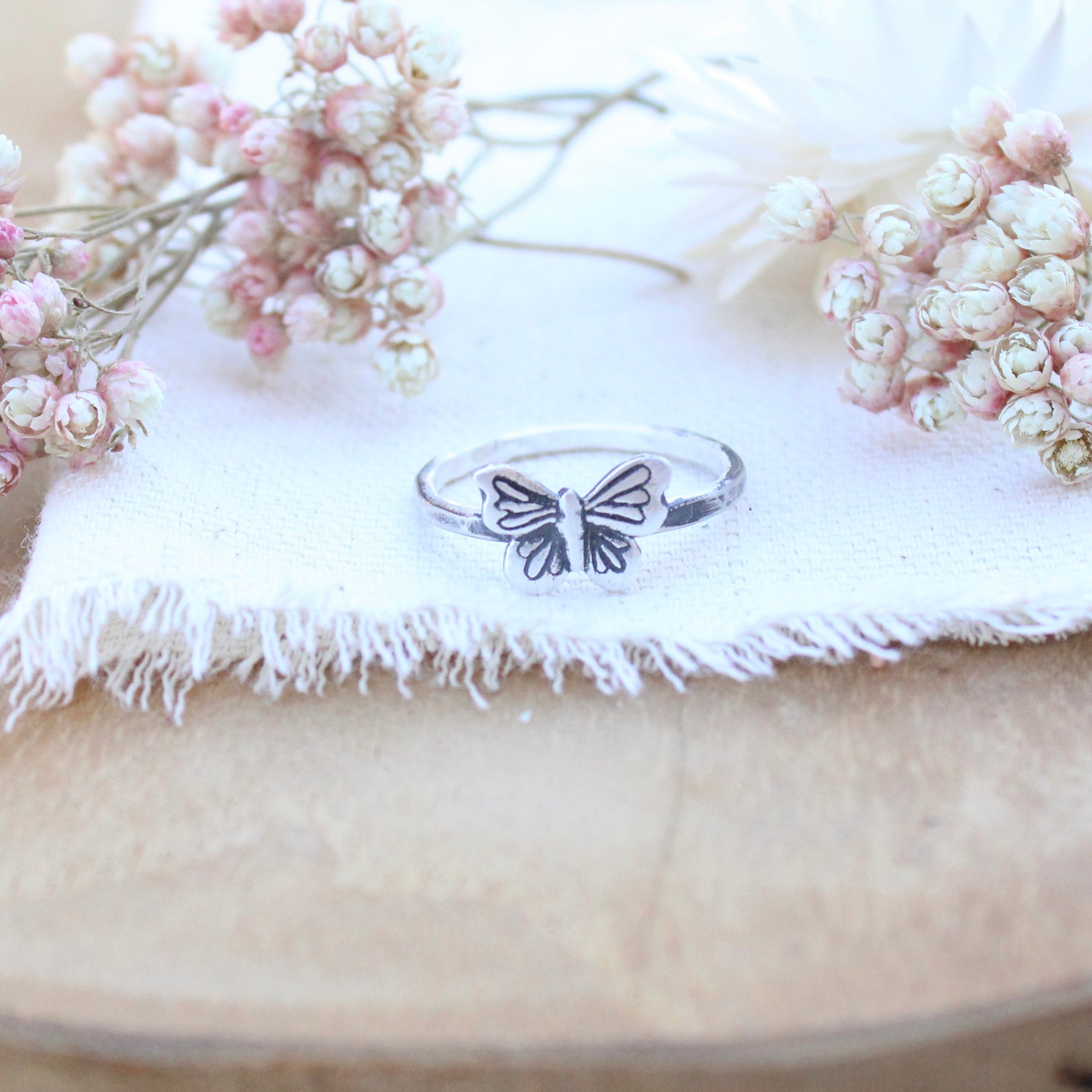 Little Butterfly Stacking Ring - The BECOMING Collection