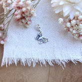 Initial Butterfly Charm Sterling Silver