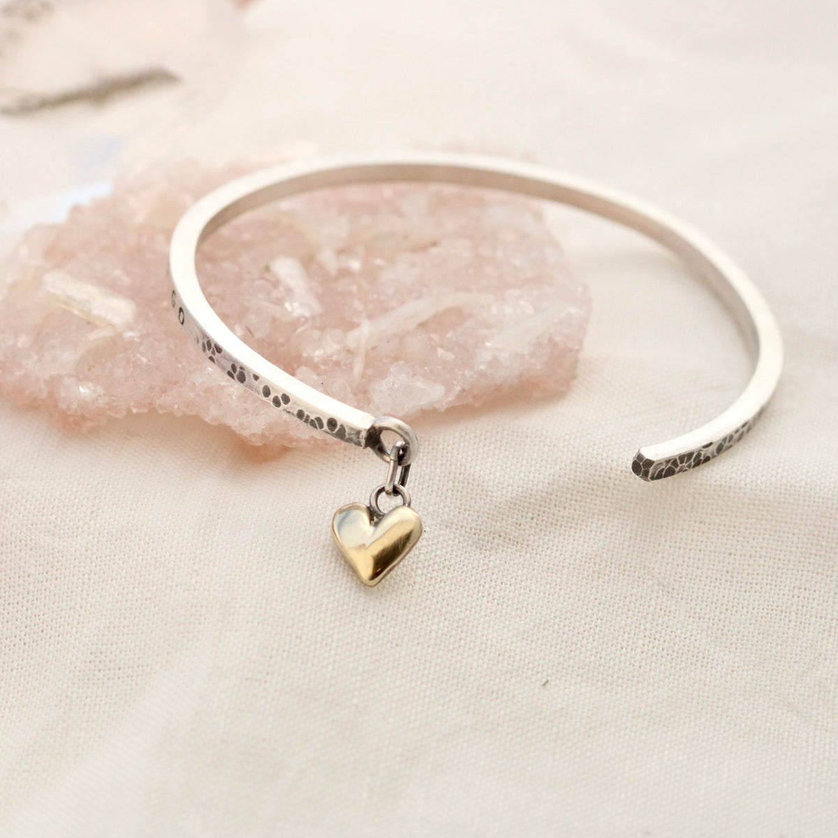 A Mother's Hug sterling silver cuff bracelet