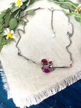 Poppy and Twig Sapphire, Garnet And Tourmaline Silver Necklace