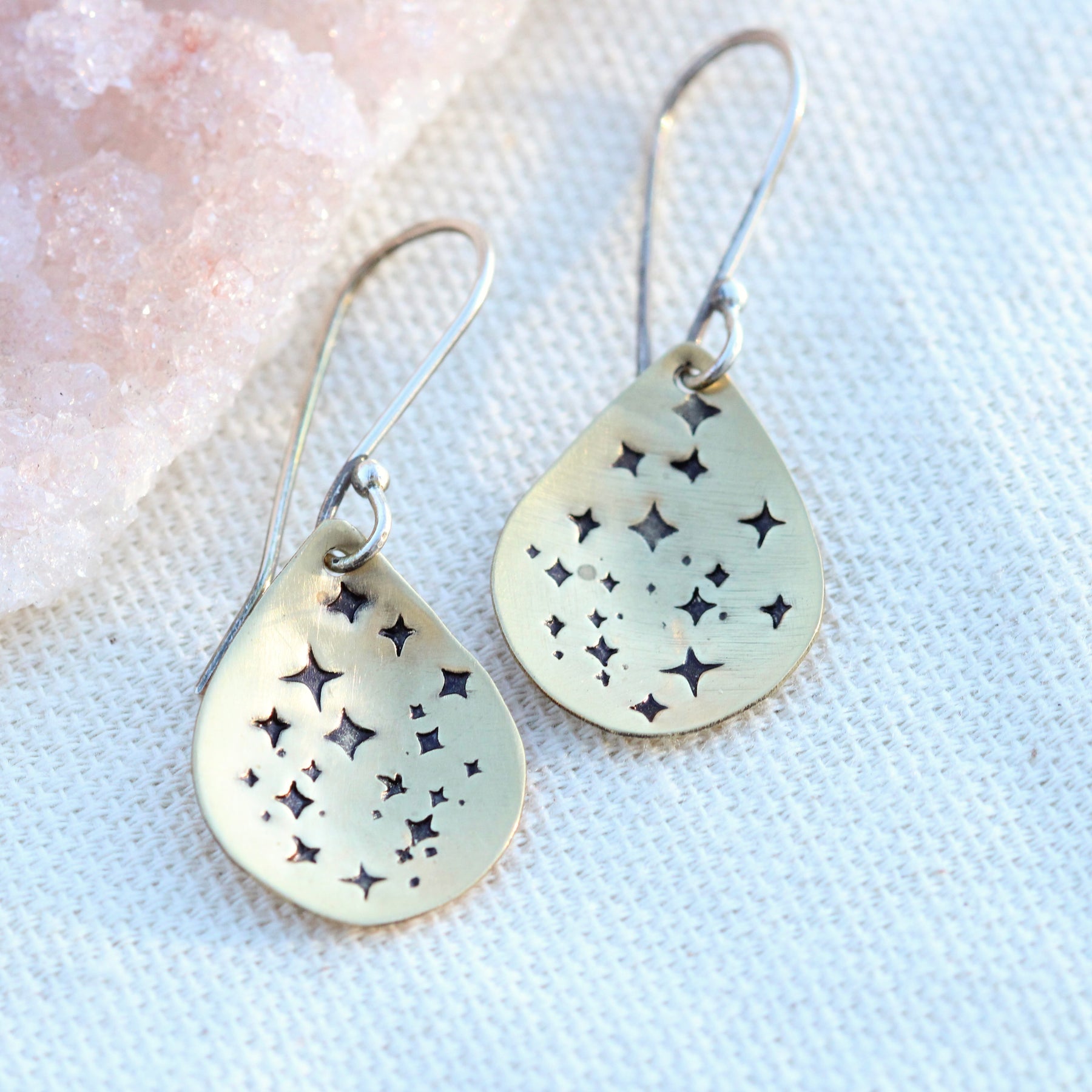 Starry Night Brass earrings