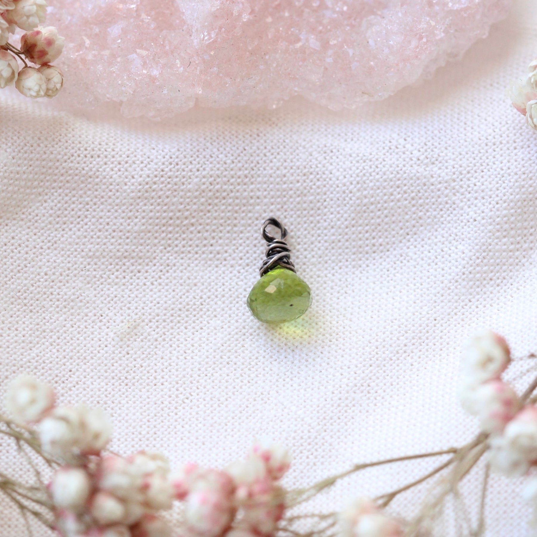 Gemstone Birthstone Drop for Charm Collector pendants