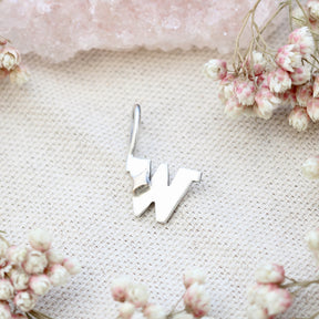 Silver & Gold Star Initial Charm