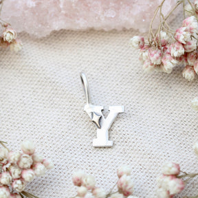 Silver & Gold Star Initial Charm