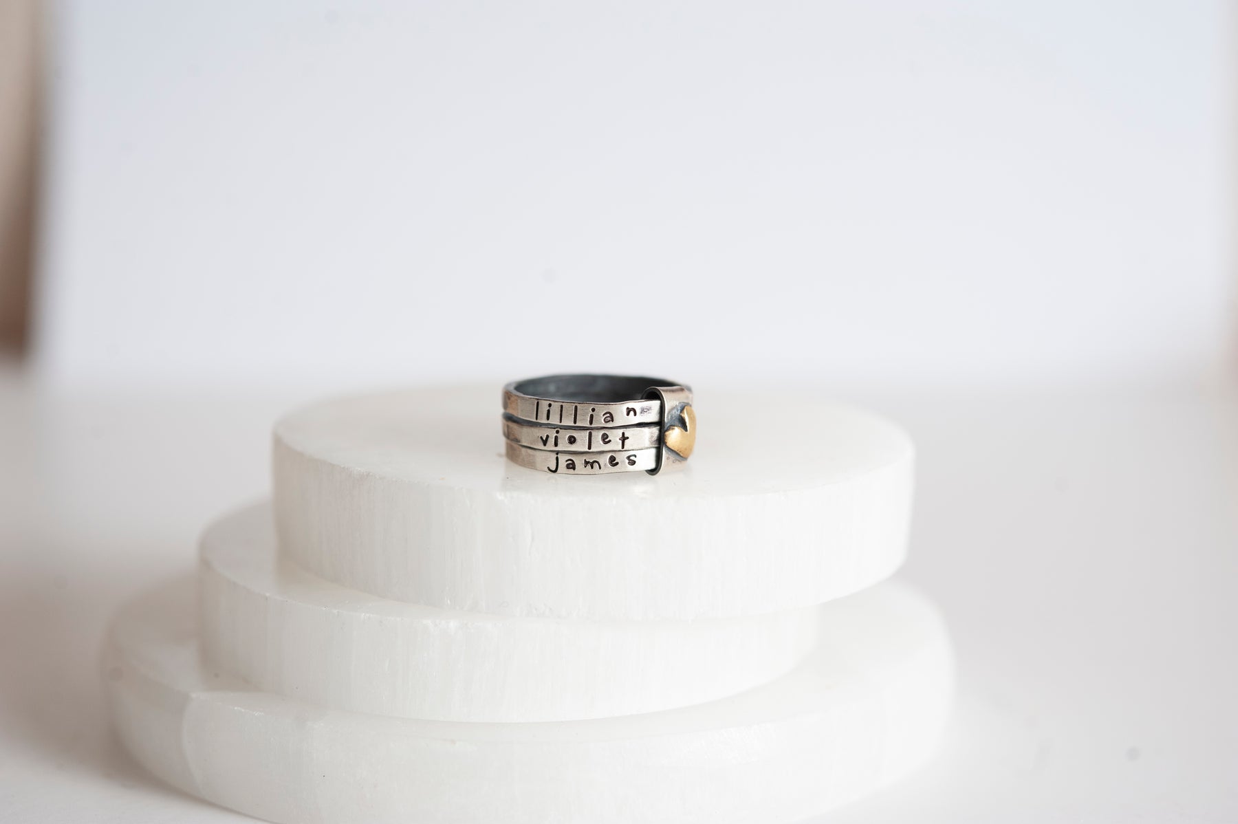 Bound by love personalized rings